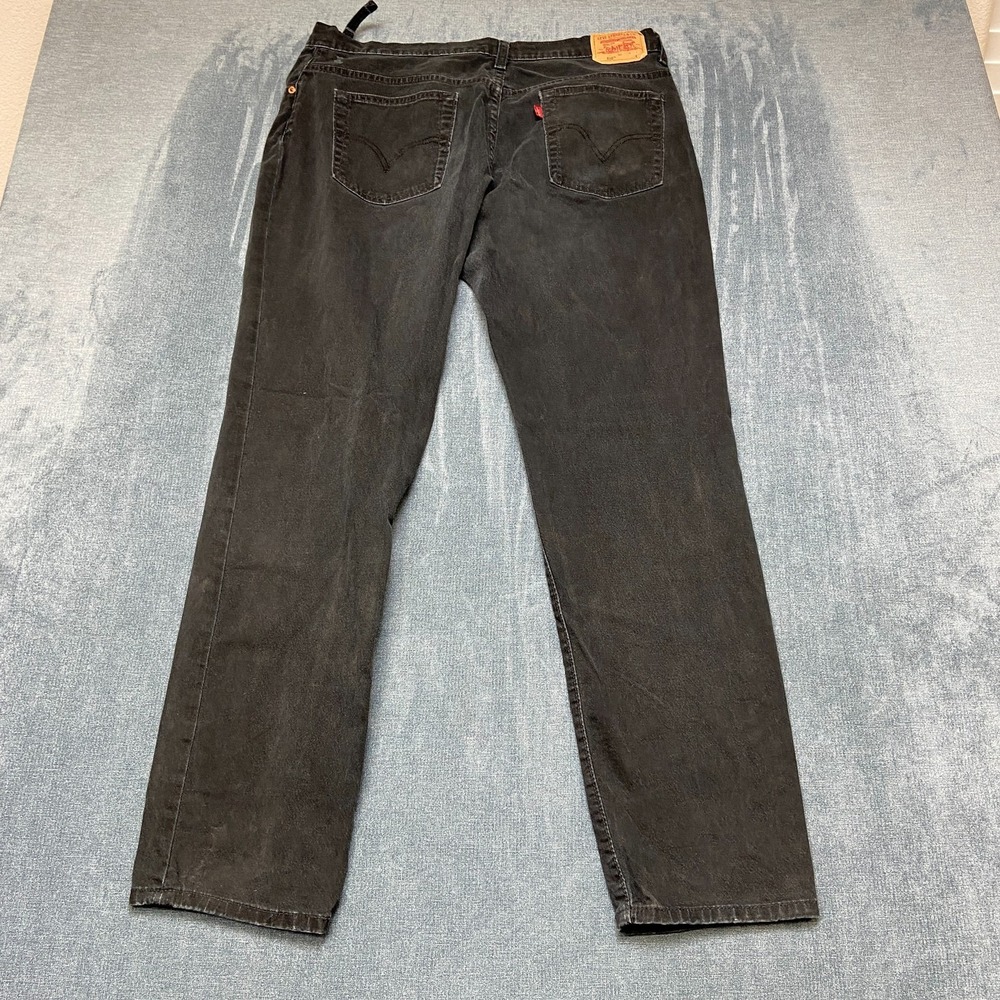 Levi's 510 Straight Jeans Womens 16L 34x30 Black Classic Stretch Slim Low Rise
